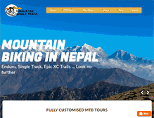 Tablet Screenshot of himalayansingletrack.com
